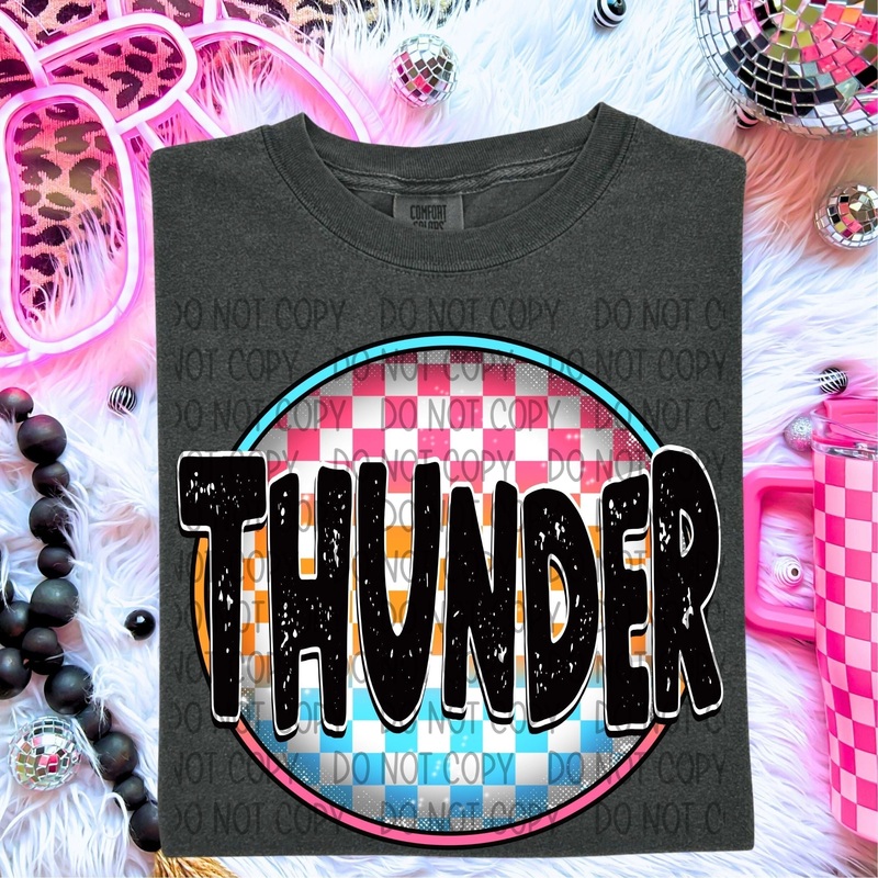 THUNDER NEON CIRCLE MASCOTS|Toddler|Youth 8.5|Adult 11″|Adult 12″