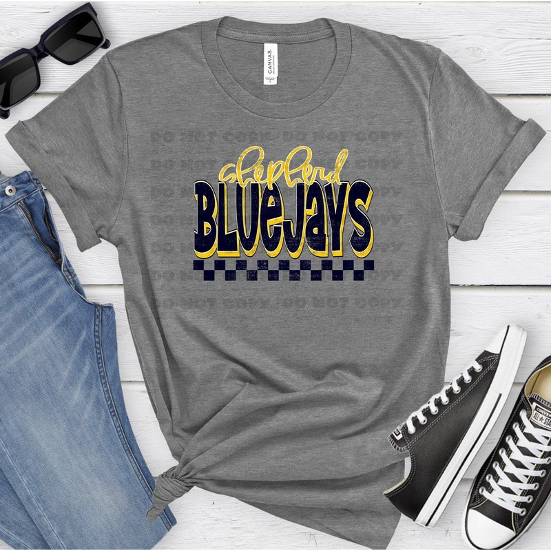 SHEPHERD BLUEJAYS NAVY ATH GOLD GRUNGE