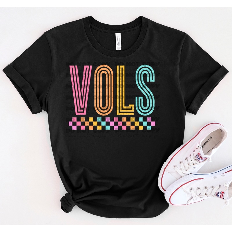 VOLS COLORFUL LINE MASCOT|Pocket 3.5″-4″|Infant|Toddler|Youth 8.5|Adult 11″|Adult 12″