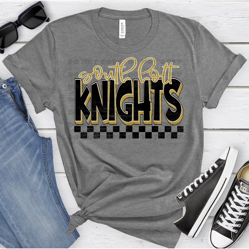 SOUTH HOLD KNIGHTS BLACK VEGAS GOLD GRUNGE