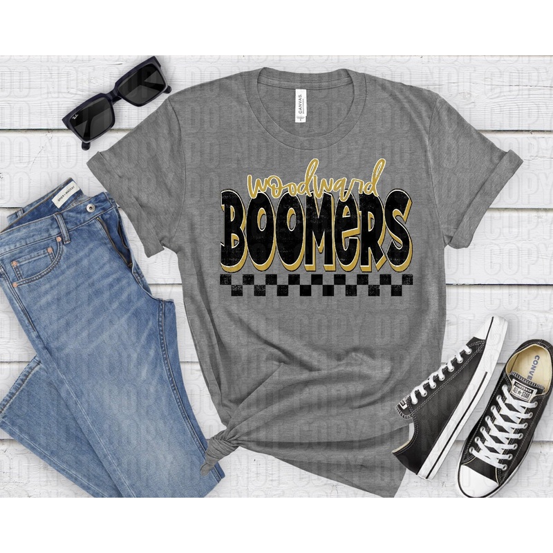 WOODWARD BOOMERS GOLD BLACK GRUNGE