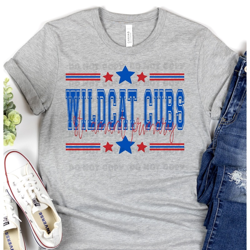 ST AMANT PRIMARY WILDCAT CUBS ROYAL RED ALL STARS