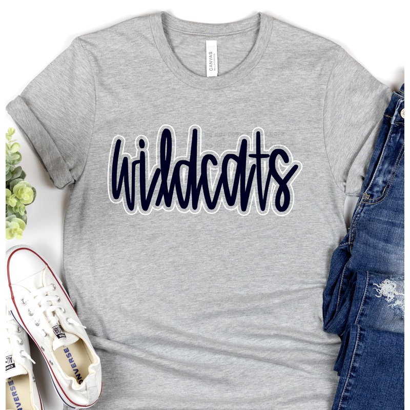 WILDCATS NAVY WHITE|Pocket 3.5″-4″|Infant|Toddler|Youth 8.5|Adult 11″|Adult 12″