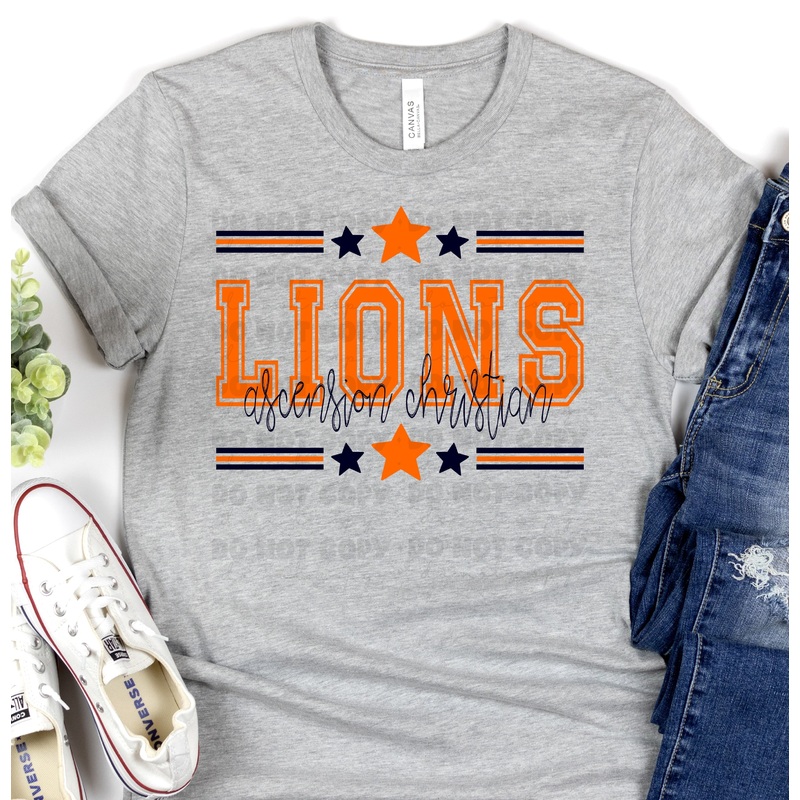 ASCENSION CHRISTIAN LIONS ORANGE NAVY ALL STARS