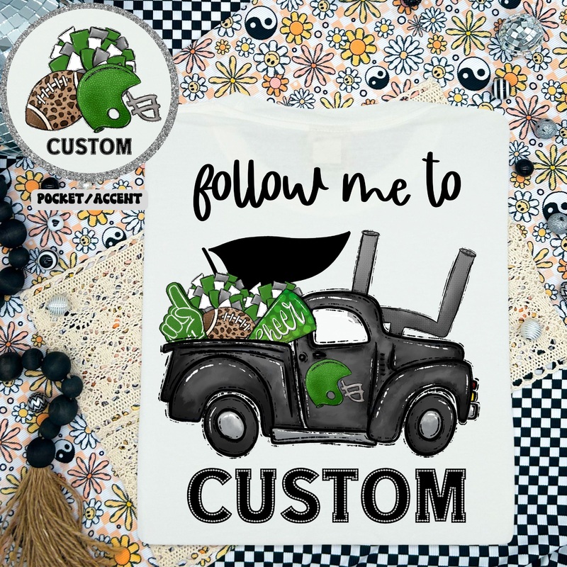 HOCO TRUCK GREEN FRONT + BACK|Youth|Adult