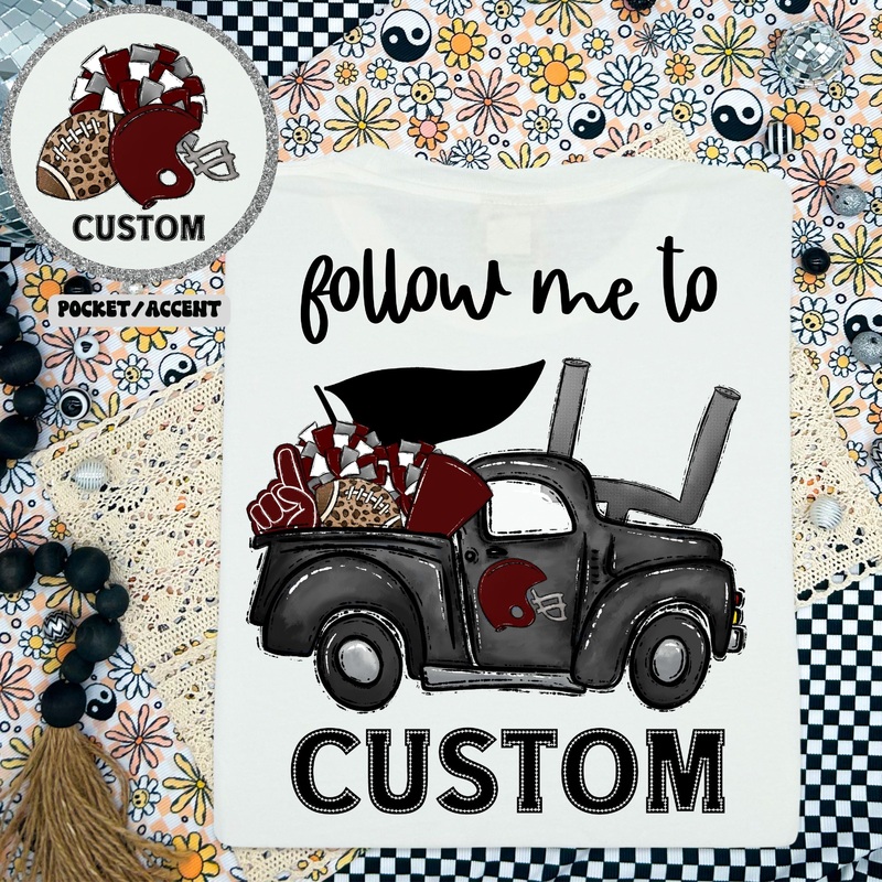 HOCO TRUCK MAROON AND GRAY FRONT + BACK