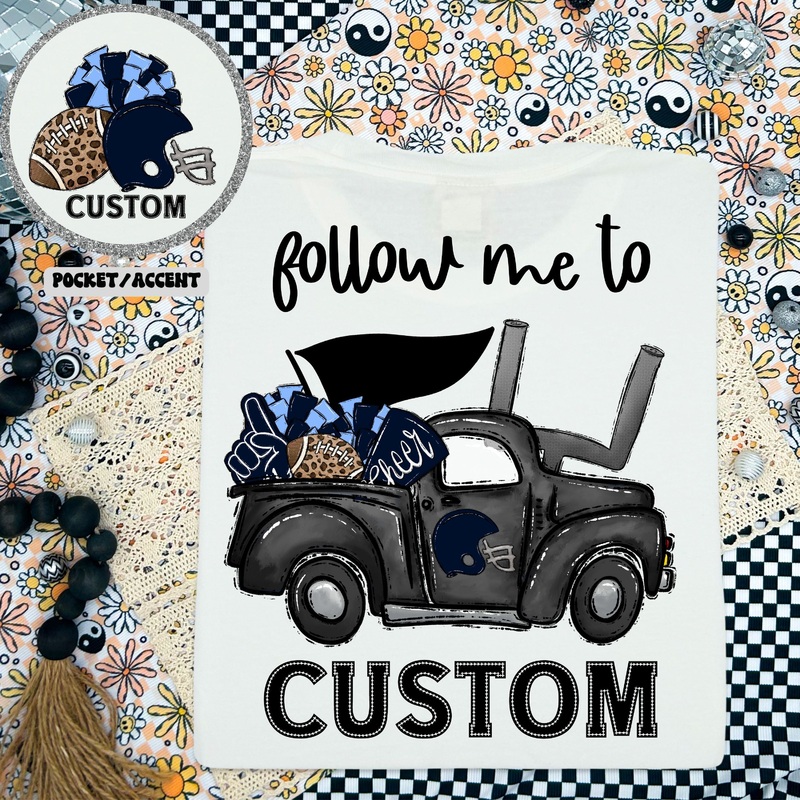 HOCO TRUCK NAVY AND CAROLINA BLUE FRONT + BACK