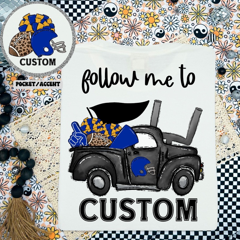 HOCO TRUCK ROYAL AND GOLD FRONT + BACK