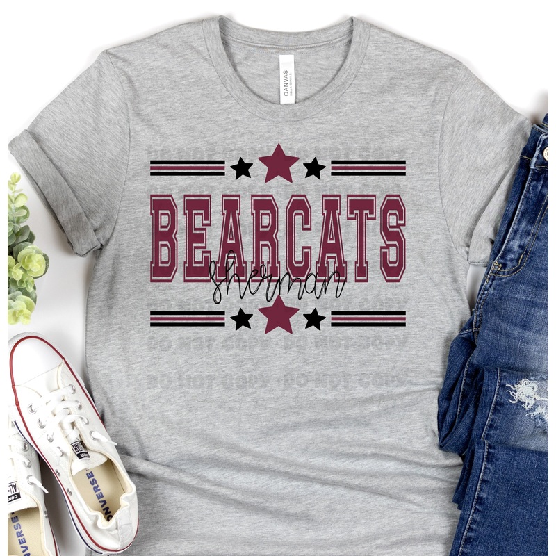 SHERMAN BEARCATS MAROON BLACK ALL STARS