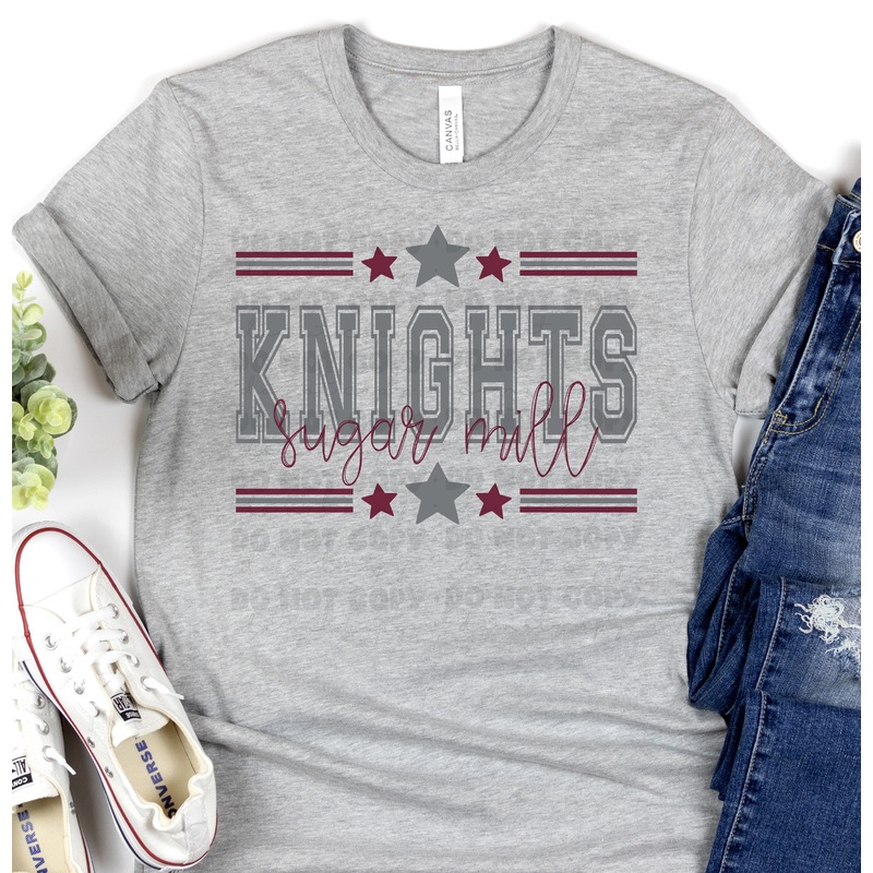 SUGAR MILL KNIGHTS GRAY MAROON ALL STARS