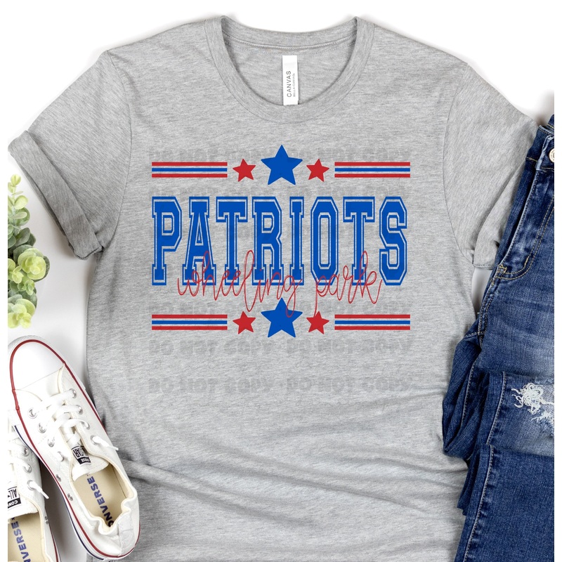 WHEELING PARK PATRIOTS ROYAL BLUE RED ALL STARS