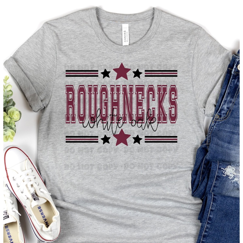 WHITE OAK ROUGHNECKS MAROON BLACK ALL STARS