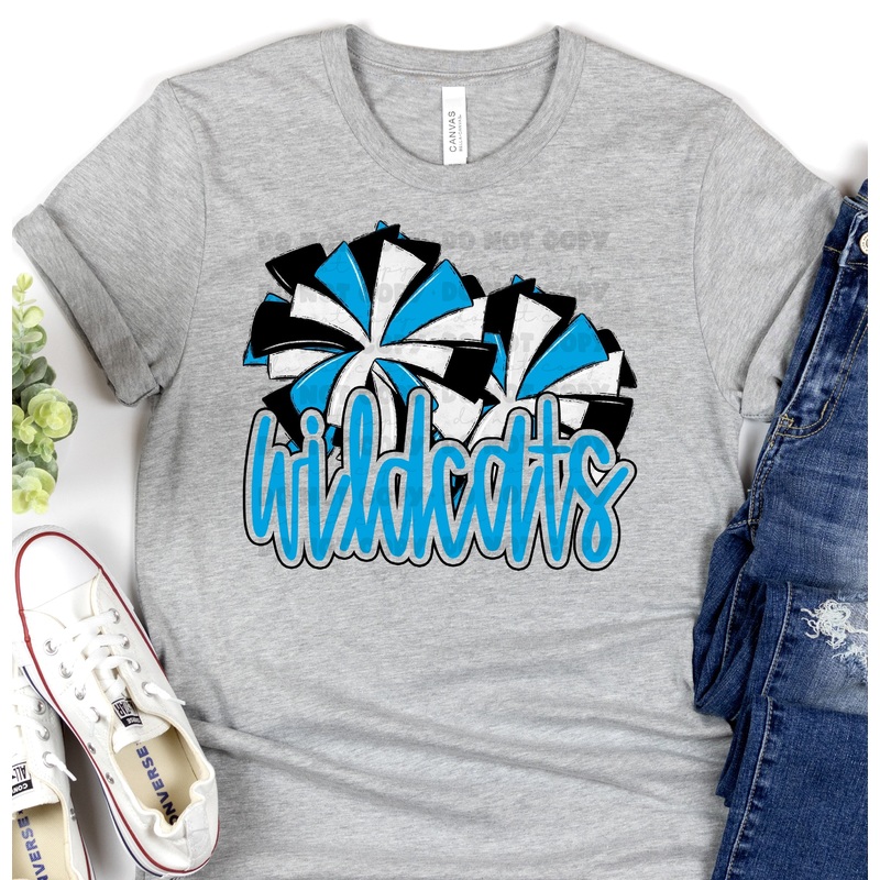 WILDCATS COLUMBIA BLUE|Pocket 3.5″-4″|Infant|Toddler|Youth 8.5|Adult 11″|Adult 12″