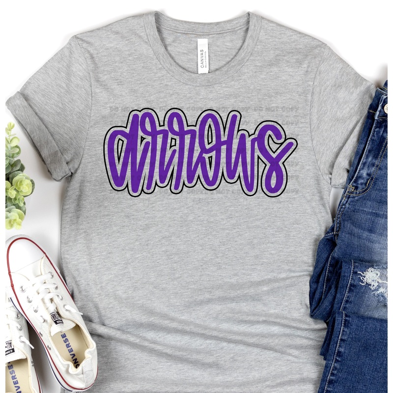 ARROWS PURPLE|Pocket 3.5″-4″|Infant|Toddler|Youth 8.5|Adult 11″|Adult 12″