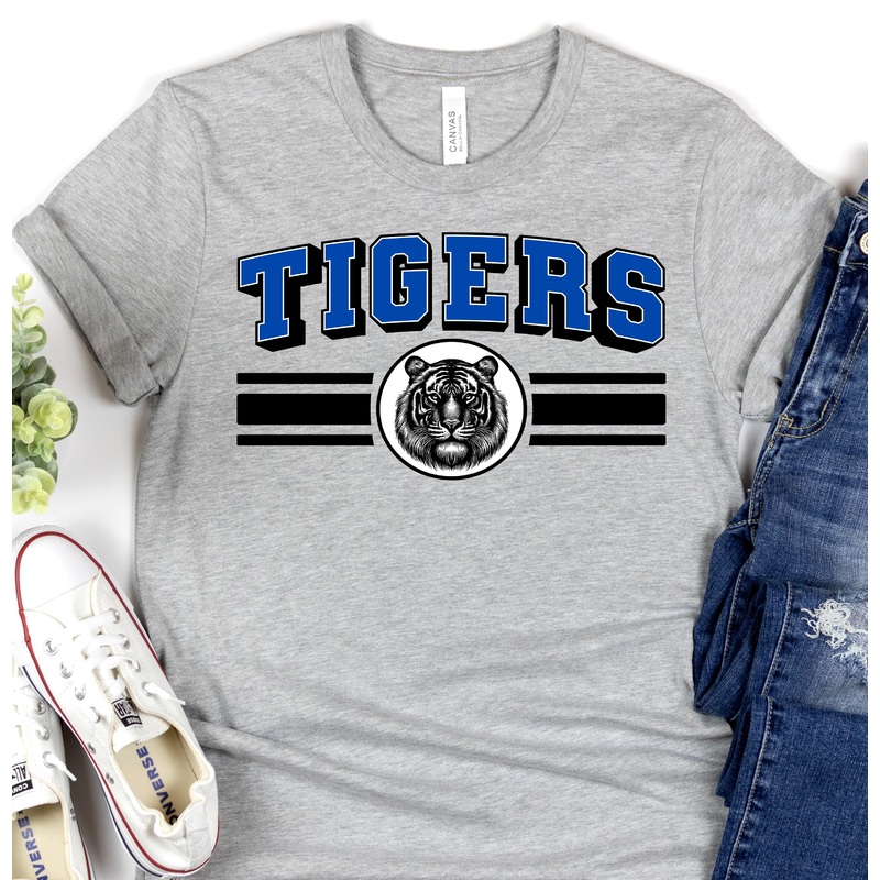 TIGERS SPORT STRIPE BLACK ROYAL NO SPORT