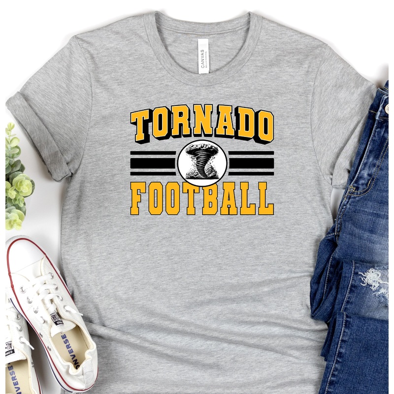 TORNADO SPORT STRIPE BLACK ATH GOLD FOOTBALL