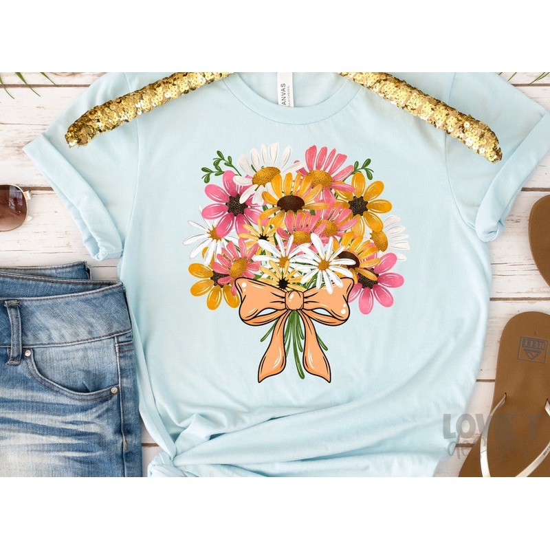 SPRING FLORAL BOUQUET|Pocket 3.5″-4″|Infant|Toddler|Youth 8.5|Adult 11″|Adult 12″