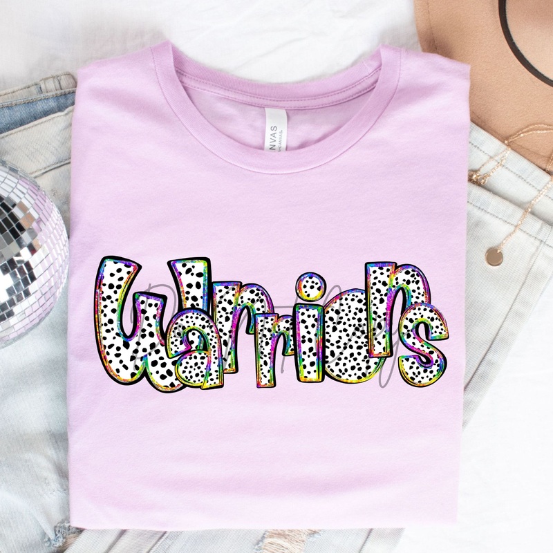 WARRIORS- TIE DYE DOTS|Pocket 3.5″-4″|Infant|Toddler|Youth 8.5|Adult 11″|Adult 12″