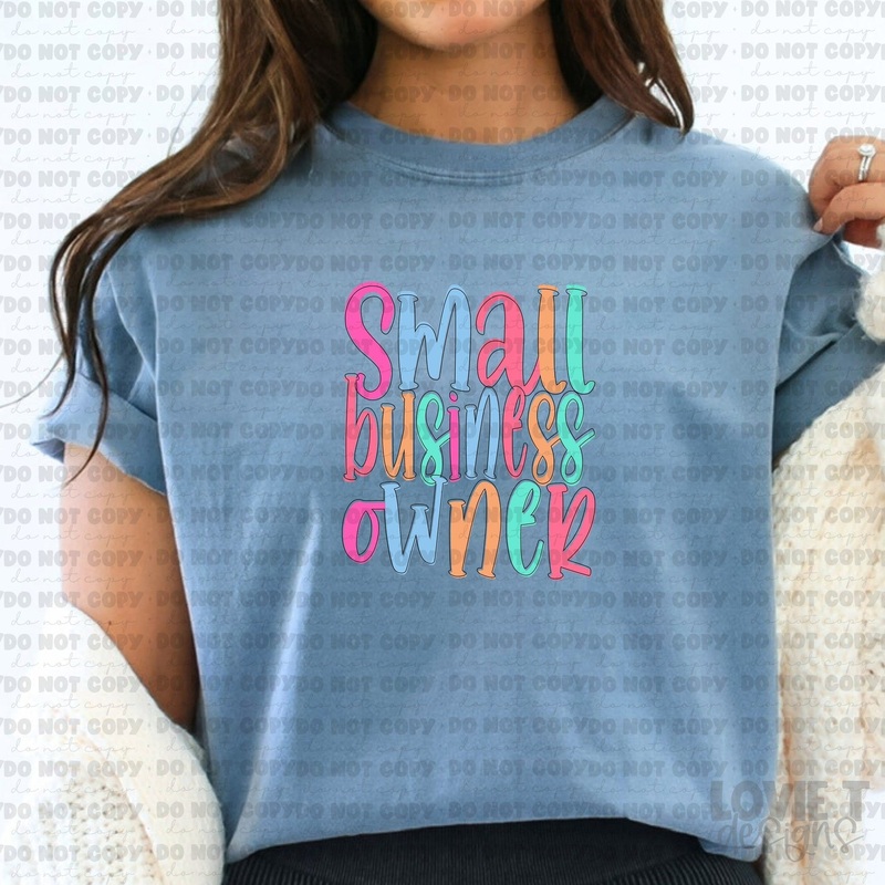 SMALL BUSINESS OWNER TGG|Pocket 3.5″-4″|Infant|Toddler|Youth 8.5|Adult 11″|Adult 12″