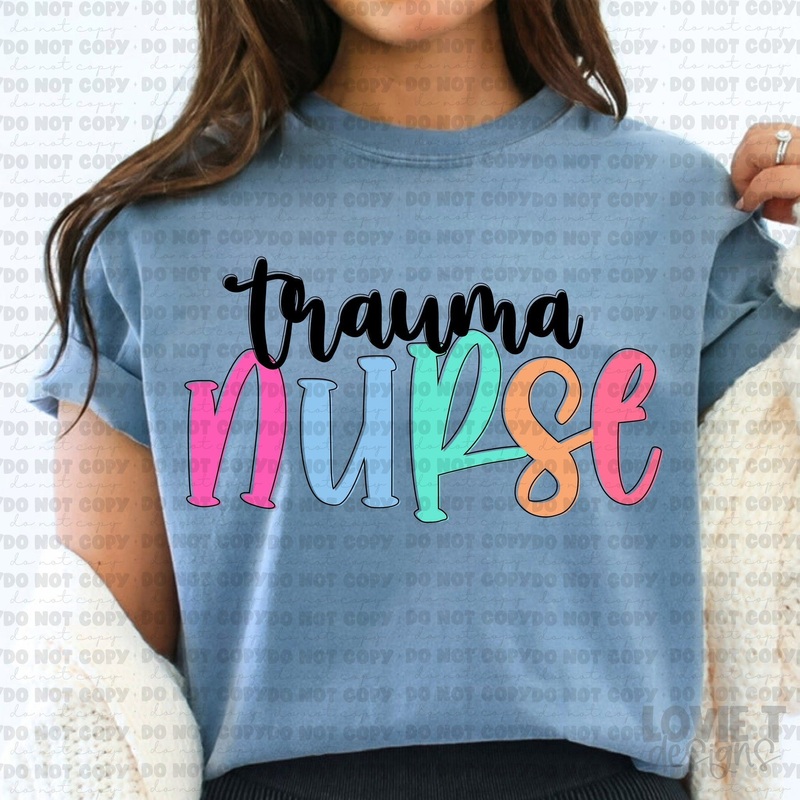 TRAUMA NURSE TGG|Pocket 3.5″-4″|Infant|Toddler|Youth 8.5|Adult 11″|Adult 12″