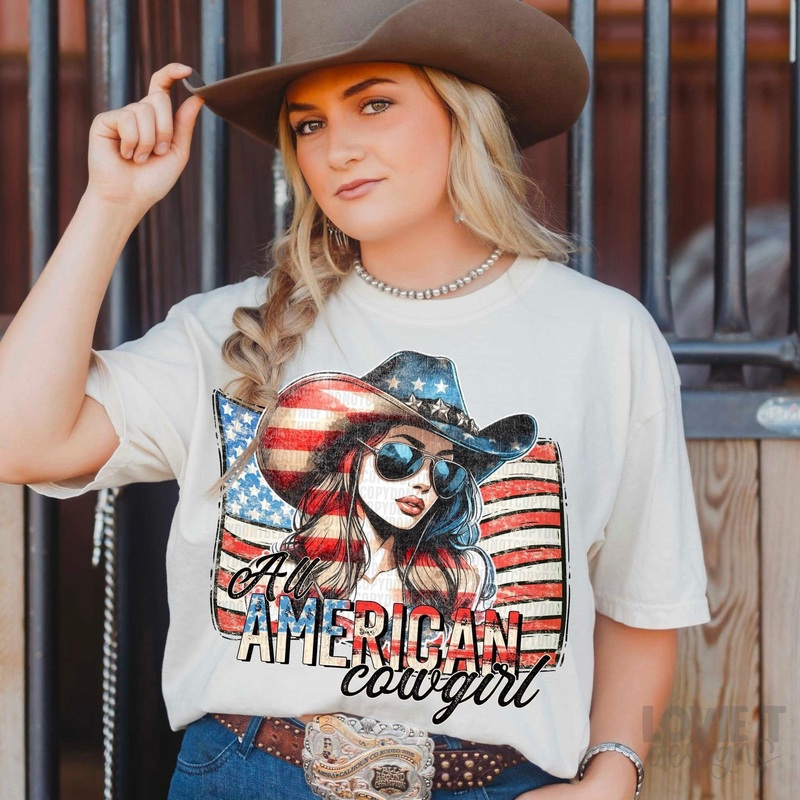 ALL AMERICAN COWGIRL|Pocket 3.5″-4″|Infant|Toddler|Youth 8.5|Adult 11″|Adult 12″