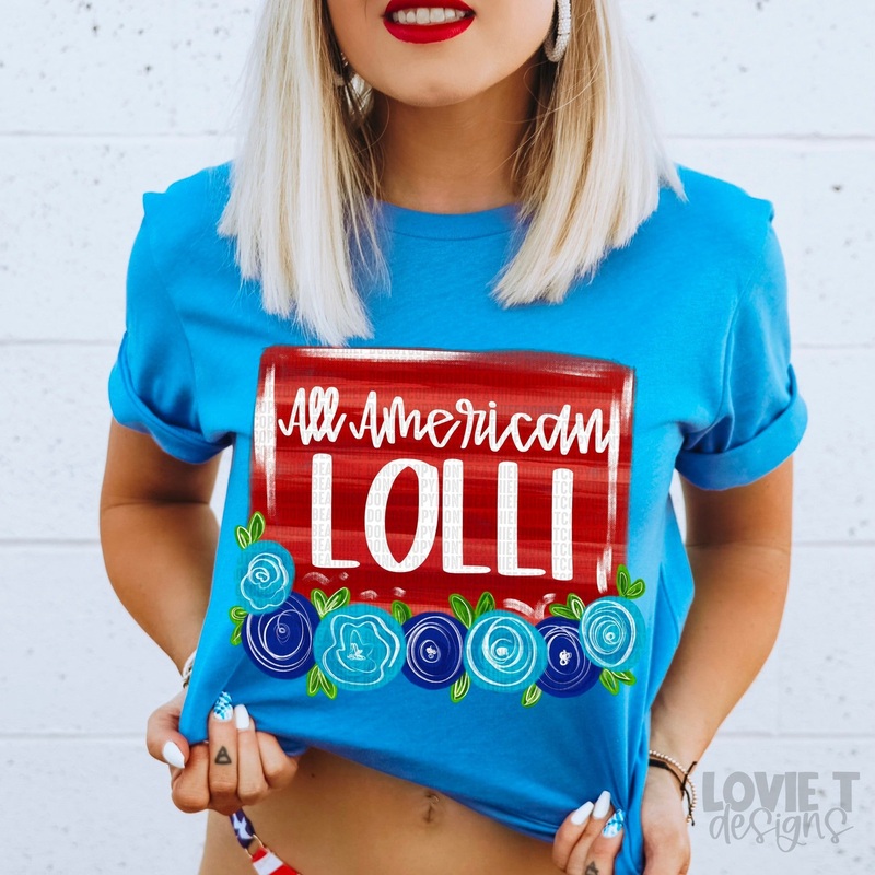 ALL AMERICAN LOLLI BLUE FLORALS