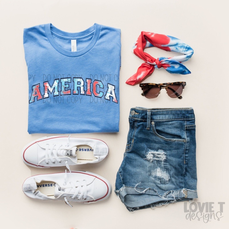 AMERICA TIE DYE|Pocket 3.5″-4″|Infant|Toddler|Youth 8.5|Adult 11″|Adult 12″