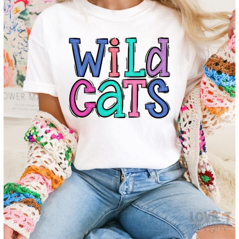 WILDCATS FUN SERIF|Pocket|Infant|Toddler|Youth|Adult 11″|Adult 12″
