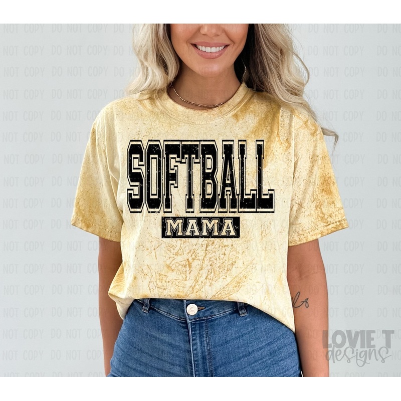 SOFTBALL MAMA DISTRESSED|Pocket 3.5″-4″|Infant|Toddler|Youth 8.5|Adult 11″|Adult 12″