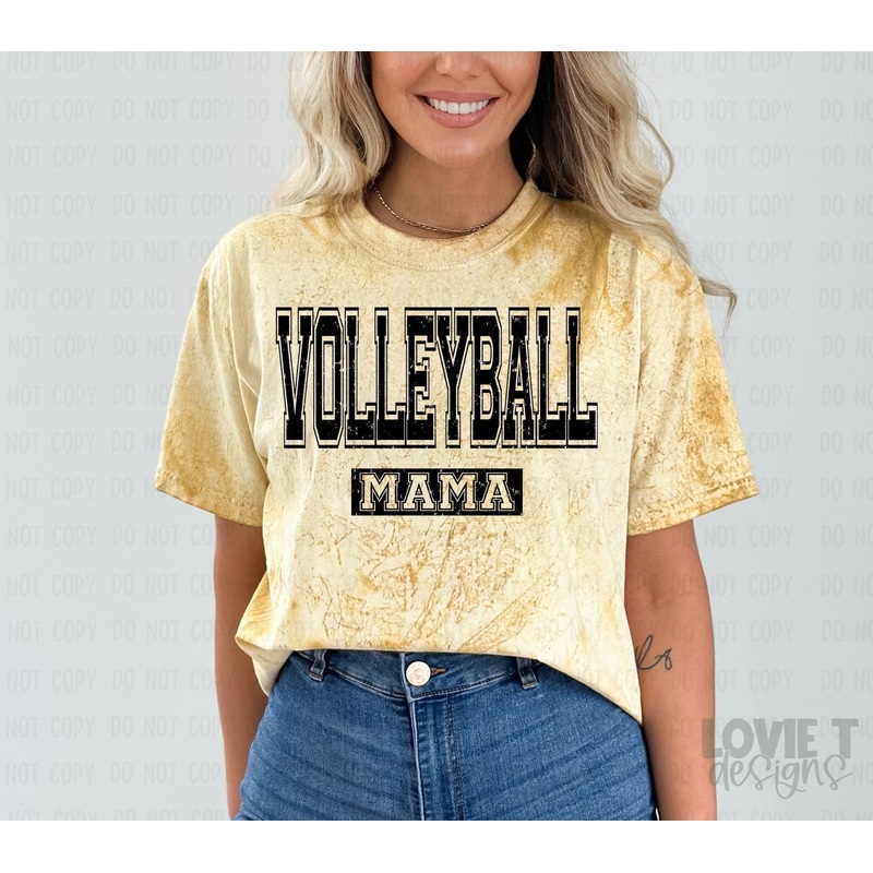 VOLLEYBALL MAMA DISTRESSED|Pocket 3.5″-4″|Infant|Toddler|Youth 8.5|Adult 11″|Adult 12″