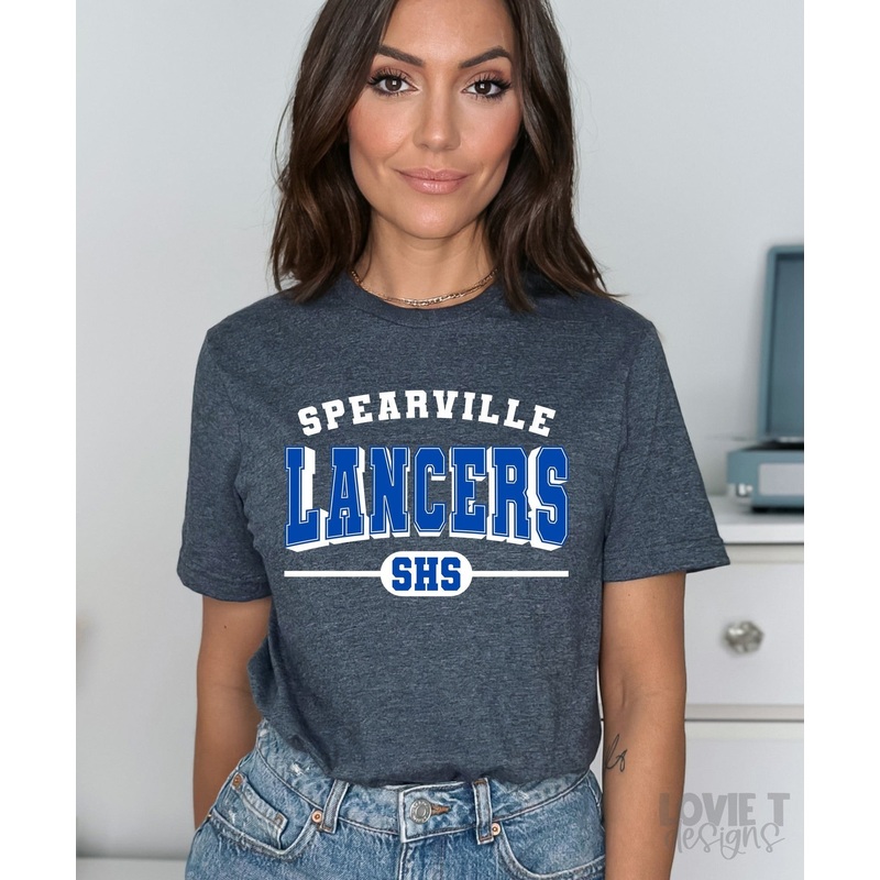 SPEARVILLE LANCERS SHS WHITE|Pocket 3.5″-4″|Infant|Toddler|Youth 8.5|Adult 11″|Adult 12″