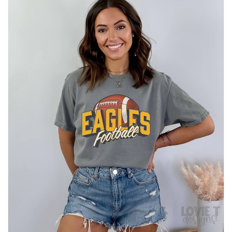 VINTAGE EAGLES ATH GOLD FOOTBALL