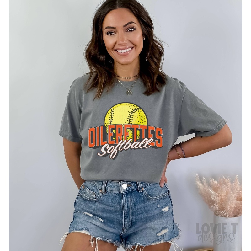 VINTAGE OILERETTES SOFTBALL ORANGE
