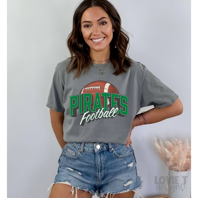VINTAGE PIRATES KELLY GREEN FOOTBALL