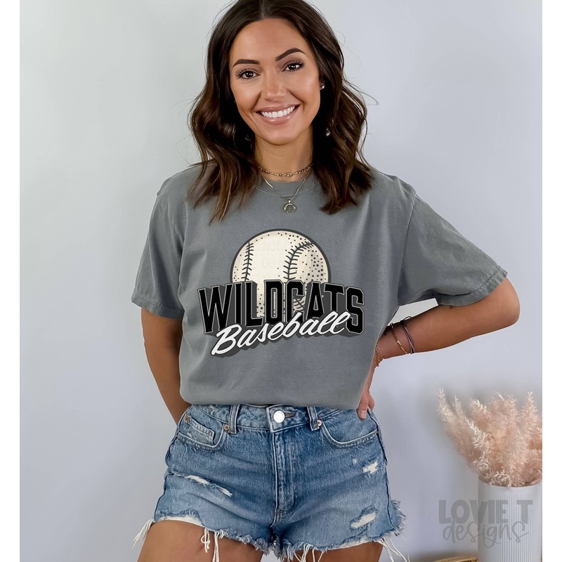 VINTAGE WILDCATS BASEBALL BLACK