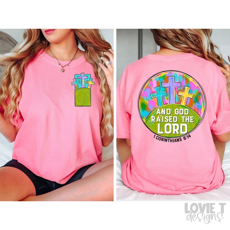 AND GOD RAISED THE LORD|Pocket 3.5″-4″|Infant|Toddler|Youth 8.5|Adult 11″|Adult 12″