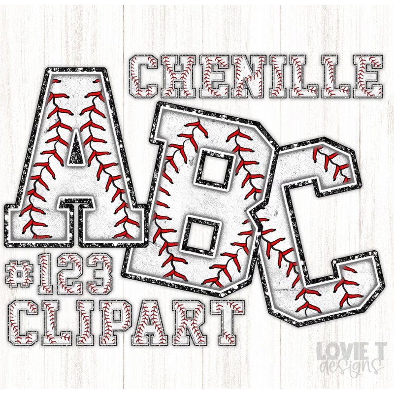 BASEBALL ALPHA AND NUMBER – CUSTOMIZABLE