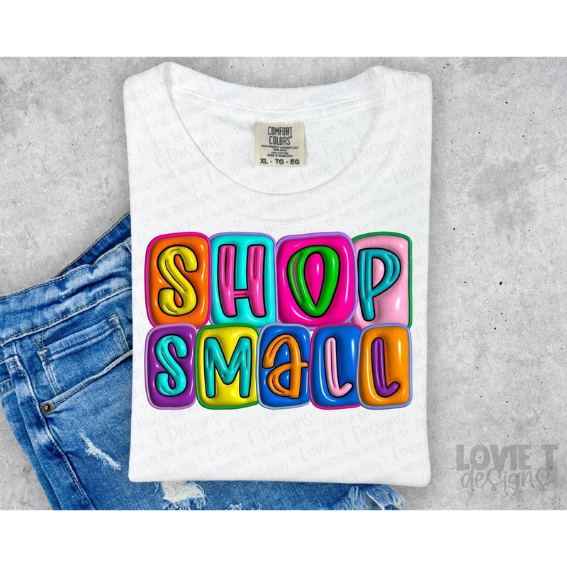 SHOP SMALL BRIGHT FAUX INFLATABLE
