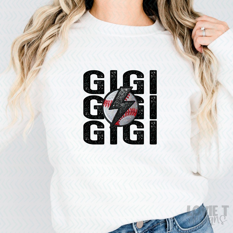 STACKED BASEBALL – GIGI|Pocket 3.5″-4″|Infant|Toddler|Youth 8.5|Adult 11″|Adult 12″