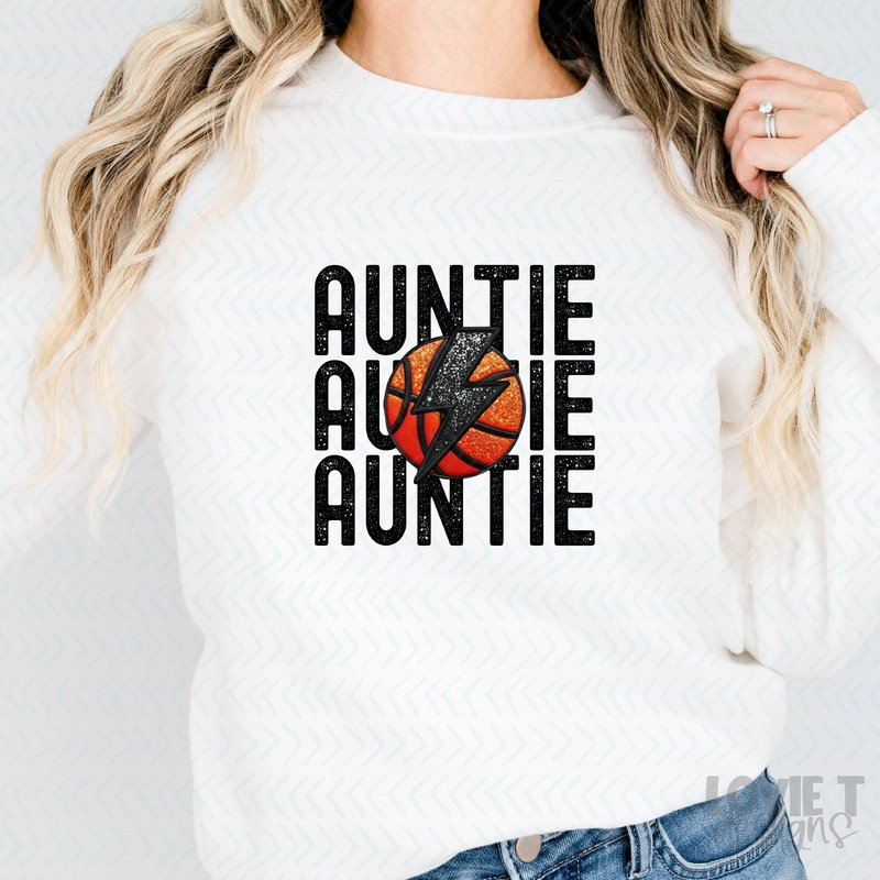 STACKED BASKETBALL – AUNTIE|Pocket 3.5″-4″|Infant|Toddler|Youth 8.5|Adult 11″|Adult 12″
