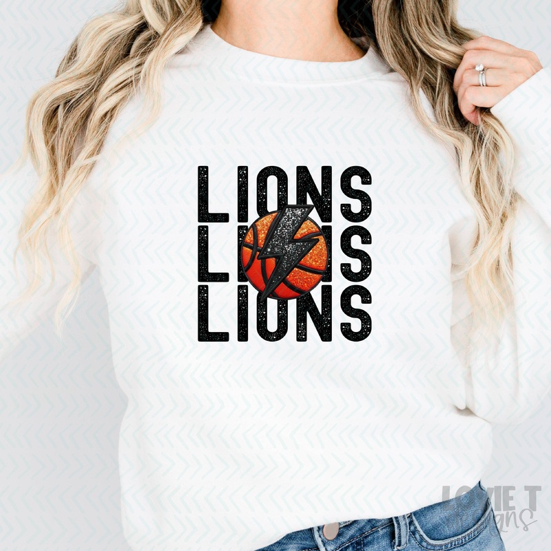 STACKED BASKETBALL – LIONS|Pocket 3.5″-4″|Infant|Toddler|Youth 8.5|Adult 11″|Adult 12″