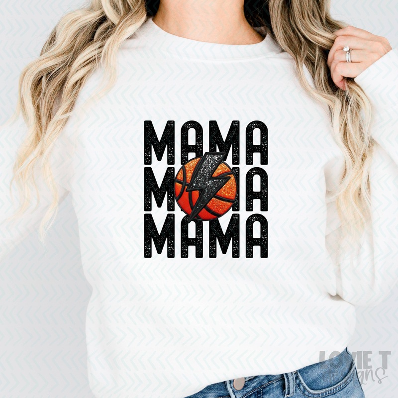 STACKED BASKETBALL – MAMA|Pocket 3.5″-4″|Infant|Toddler|Youth 8.5|Adult 11″|Adult 12″