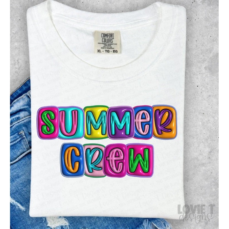 SUMMER CREW BRIGHT FAUX INFLATABLE