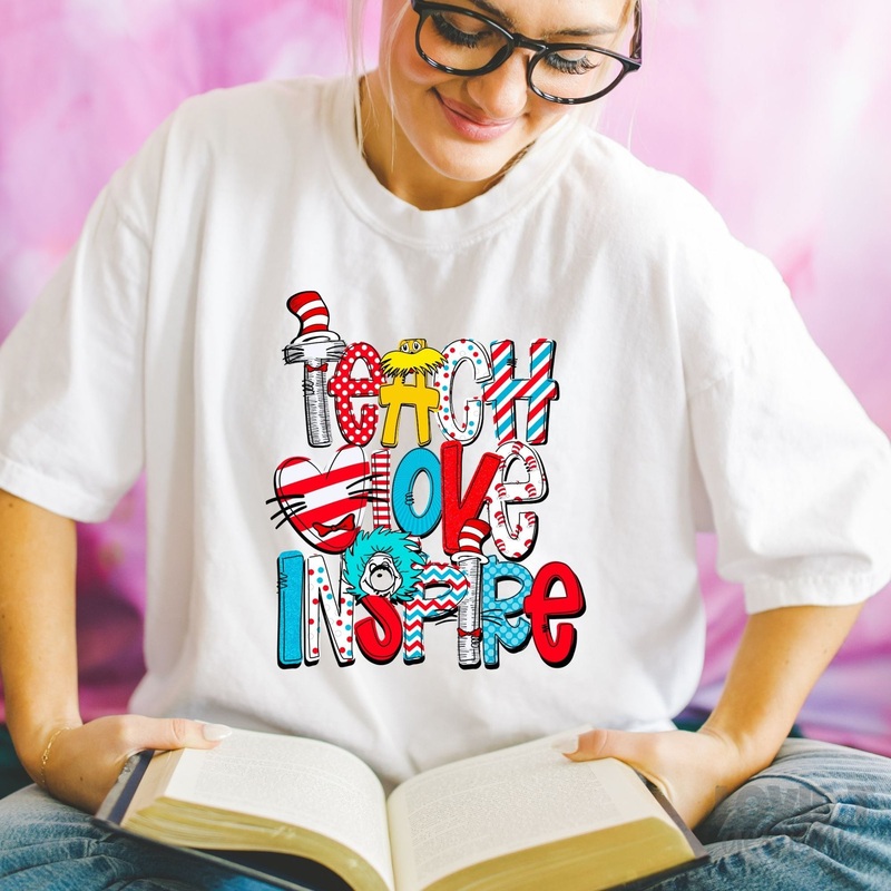 TEACH LOVE INSPIRE – STRIPEYS|Pocket 3.5″-4″|Infant|Toddler|Youth 8.5|Adult 11″|Adult 12″