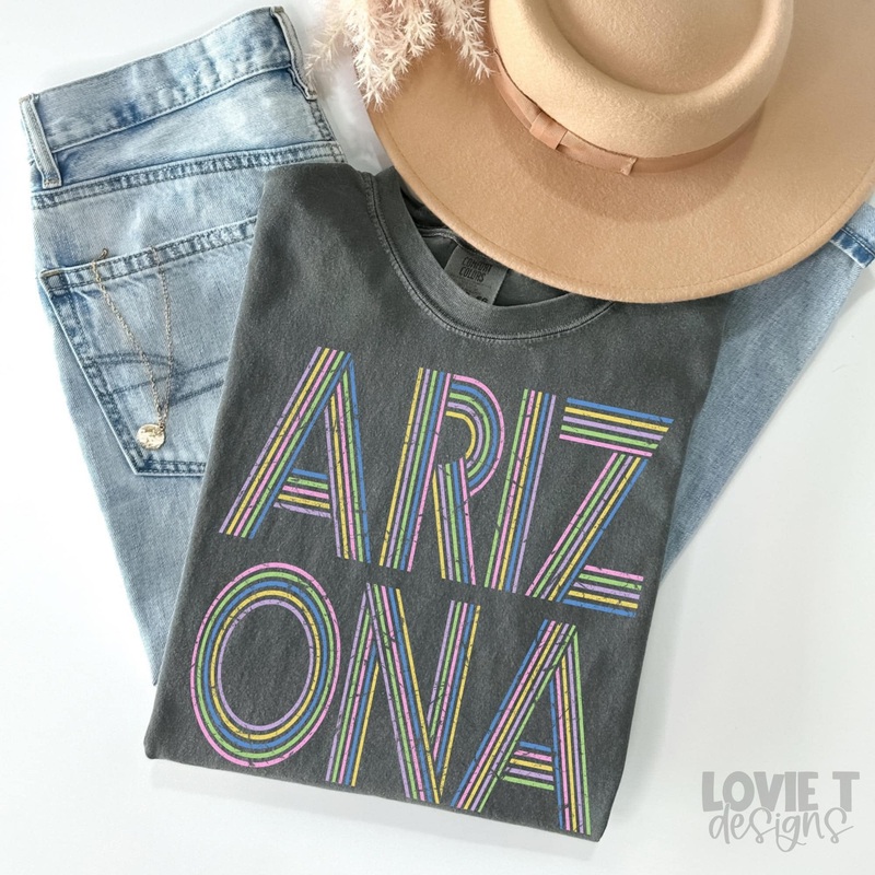 ARIZONA RETRO LINES|Pocket 3.5″-4″|Infant|Toddler|Youth 8.5|Adult 11″|Adult 12″