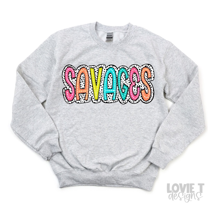 SAVAGES BRIGHT DOODLE DALMATIAN DOTS