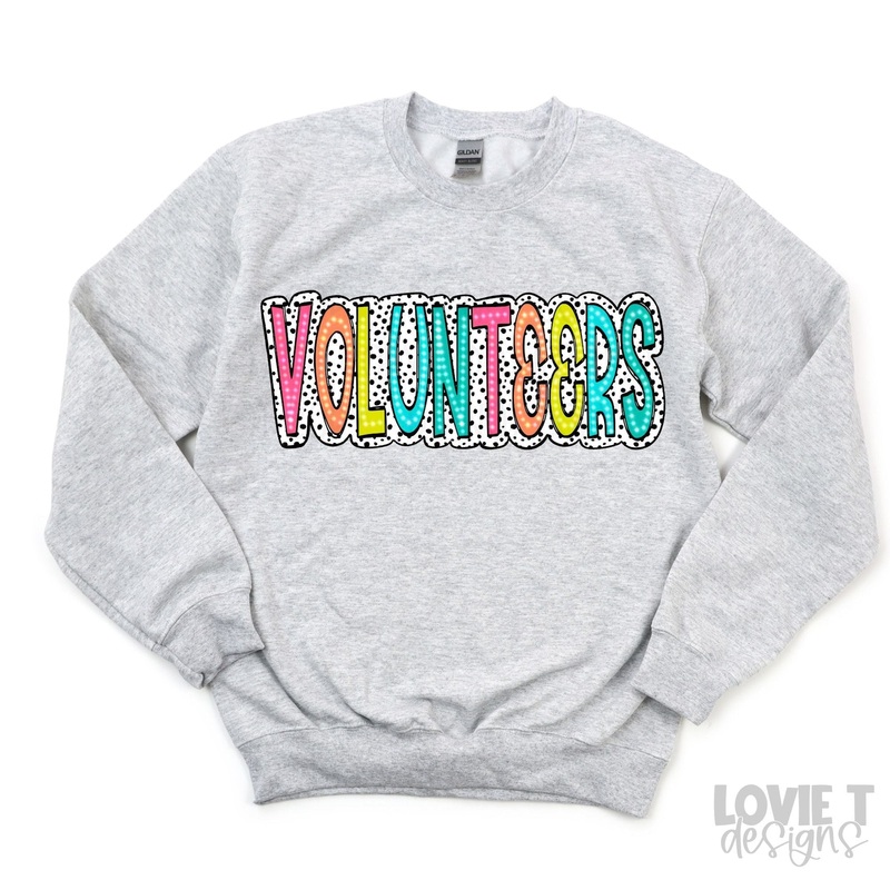 VOLUNTEERS BRIGHT DOODLE DALMATIAN DOTS