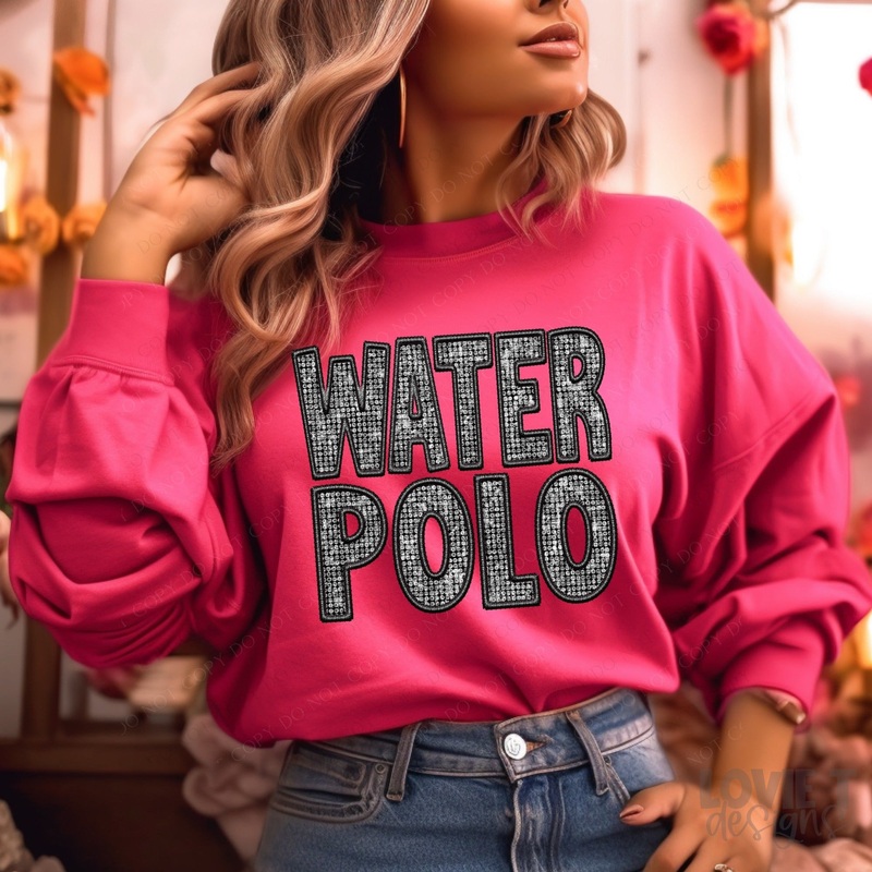 WATER POLO FAUX EMBROIDERY DIAMOND