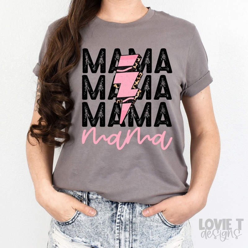STACKED CRAYON MAMA BOLT|Pocket 3.5″-4″|Infant|Toddler|Youth 8.5|Adult 11″|Adult 12″