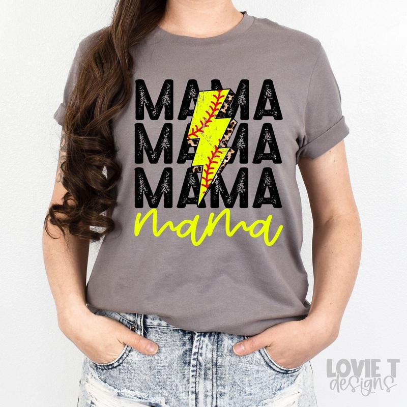 STACKED SOFTBALL MAMA BOLT|Pocket 3.5″-4″|Infant|Toddler|Youth 8.5|Adult 11″|Adult 12″